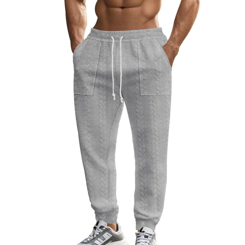 Herren stylische lockere Jogginghose mit seitlichen Taschen Aliams