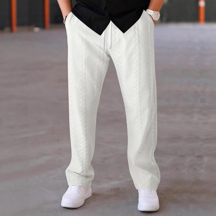 Herren elegante Freizeithose mit strukturiertem Design Aliams