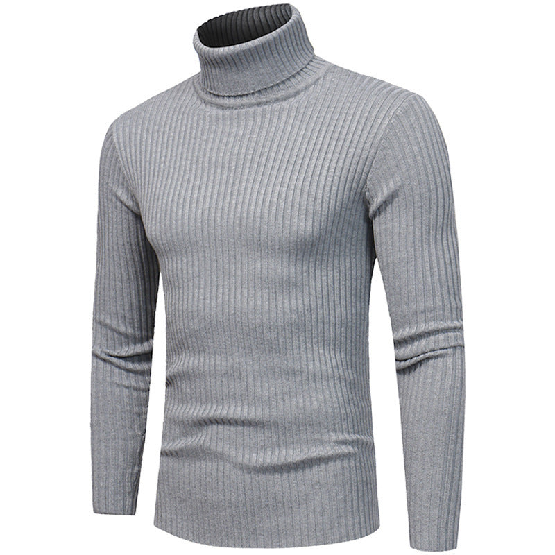 Herren Hochwertiger Rippenrollkragenpullover Aliams