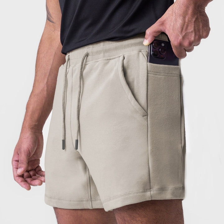 Herren Bequeme Shorts mit seitlichen Taschen und verstellbarem Bund Aliams