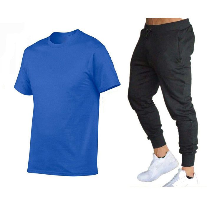 Herren sportliches T-Shirt und Jogginghose-Set mit funktionellem Design Aliams