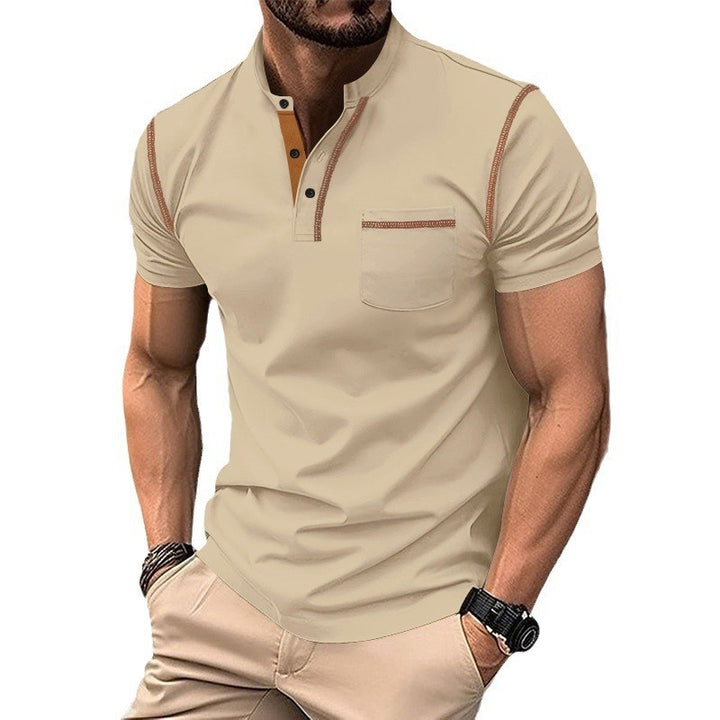 Herren Poloshirt mit modernem Kragen und praktischen Knopfdetails Aliams