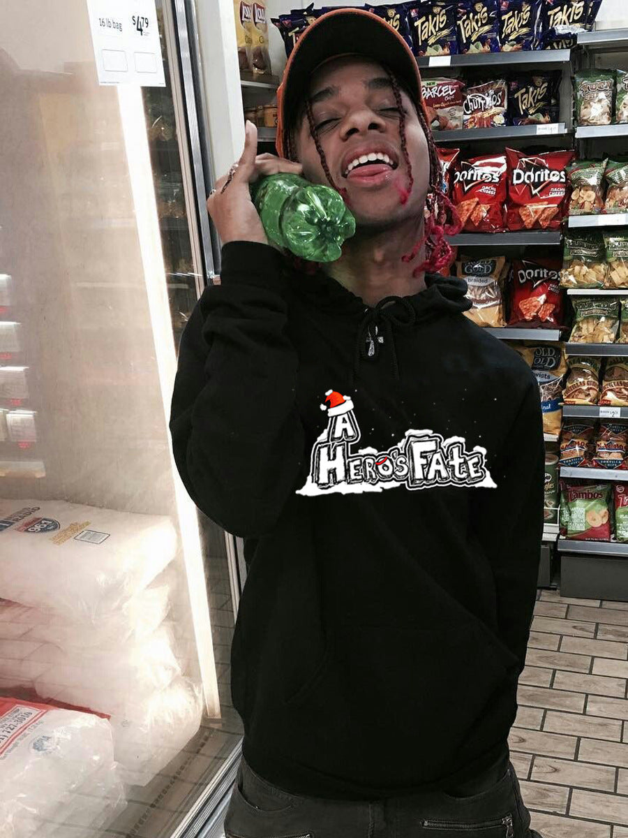 Herren Hoodie mit kreativem Aufdruck und lässigem Schnitt Aliams