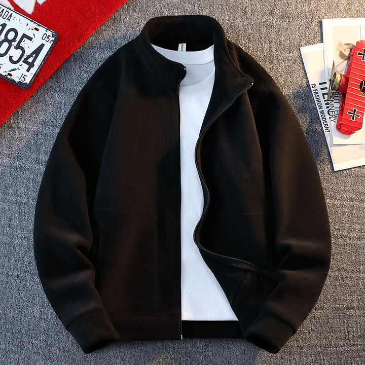 Herren Fleecejacke mit praktischen Taschen und durchgehendem Reißverschluss Aliams