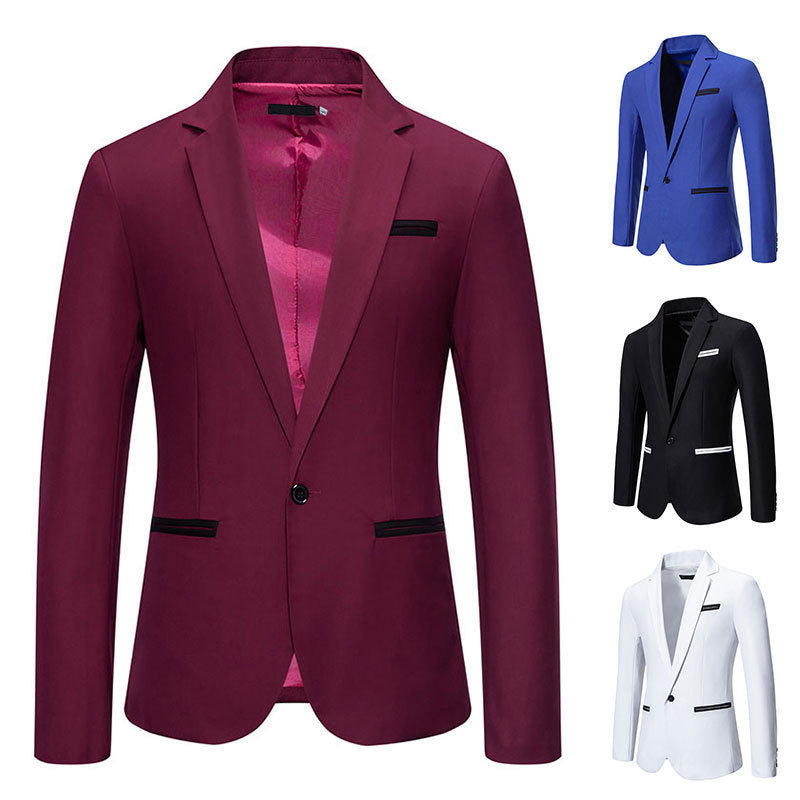 Herren eleganter Blazer mit modischem Schnitt und feinen Akzenten Aliams
