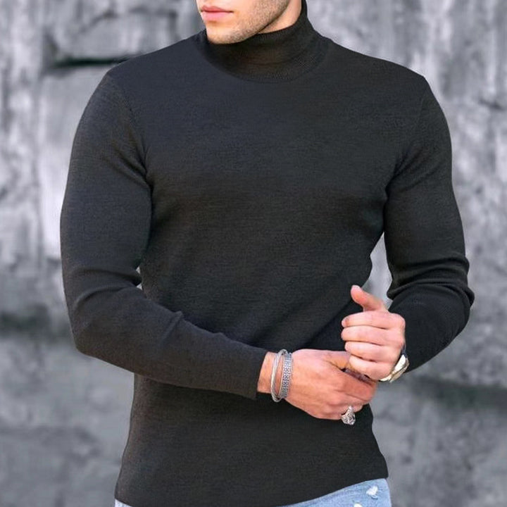 Herren eleganter Rollkragenpullover Aliams