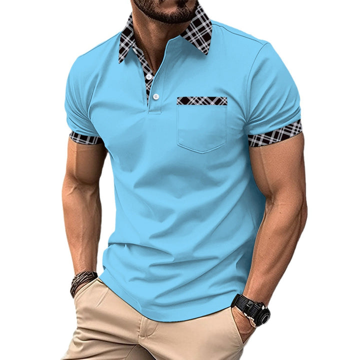 Herren Poloshirt mit modischem Karomuster und komfortablem Schnitt Aliams
