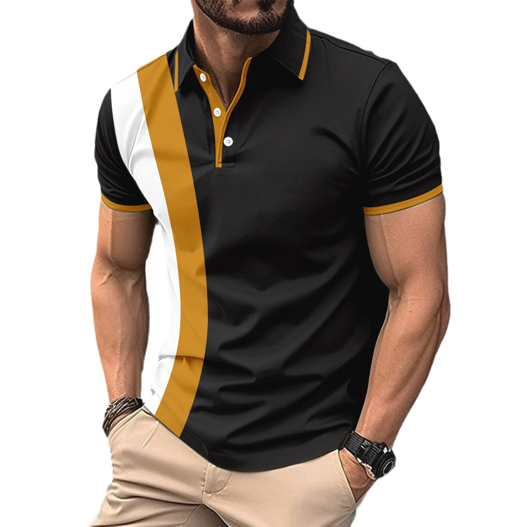 Herren Sportliches Poloshirt mit modernem Schnitt und Kontrastdetails Aliams