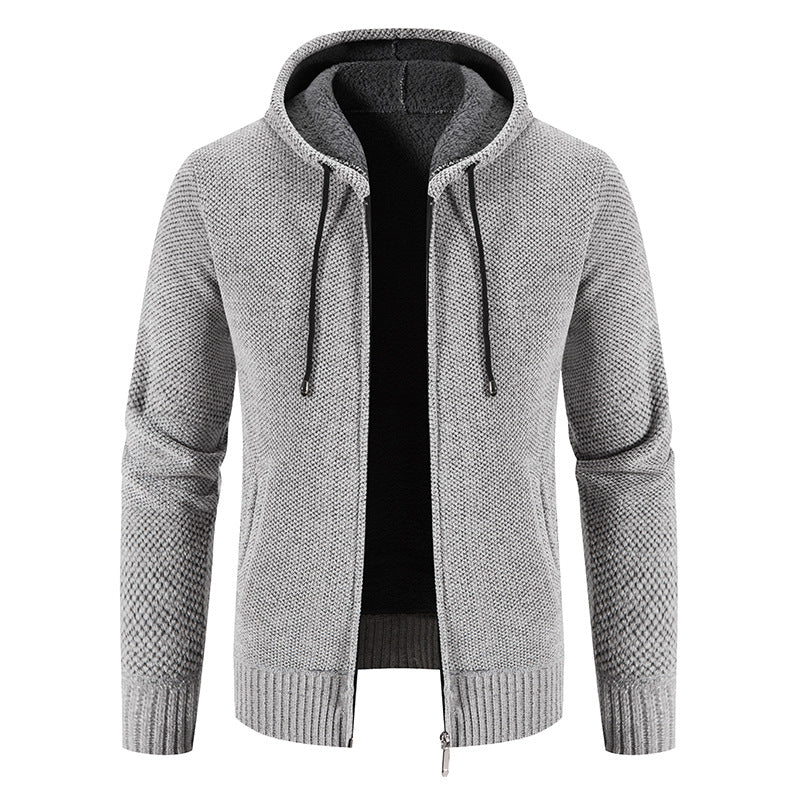 Herren Kapuzenjacke mit weichem Innenfutter und innovativem Design Aliams