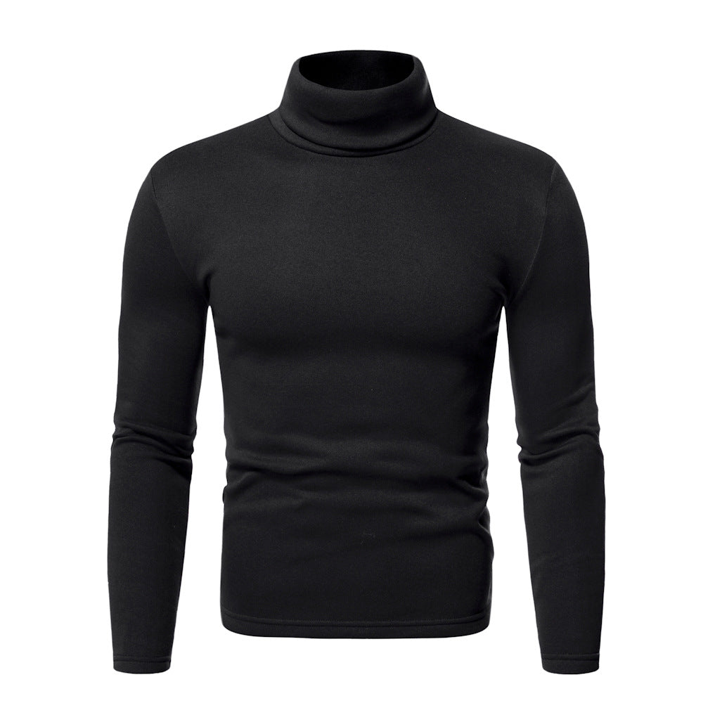 Herren Rollkragenpullover aus hochwertigem Baumwollmix mit figurbetontem Schnitt Aliams