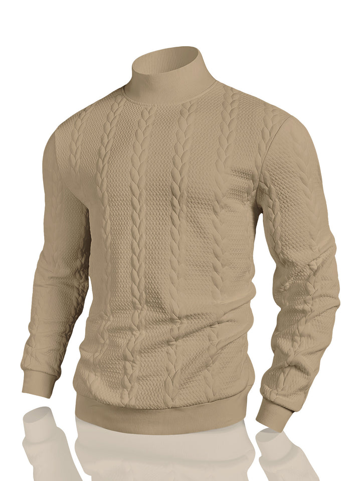 Herren Strickpullover mit hohem Kragen Aliams