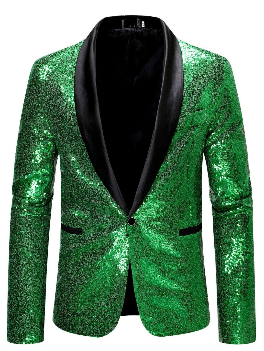 Herren glamouröse Pailletten-Anzugjacke Aliams