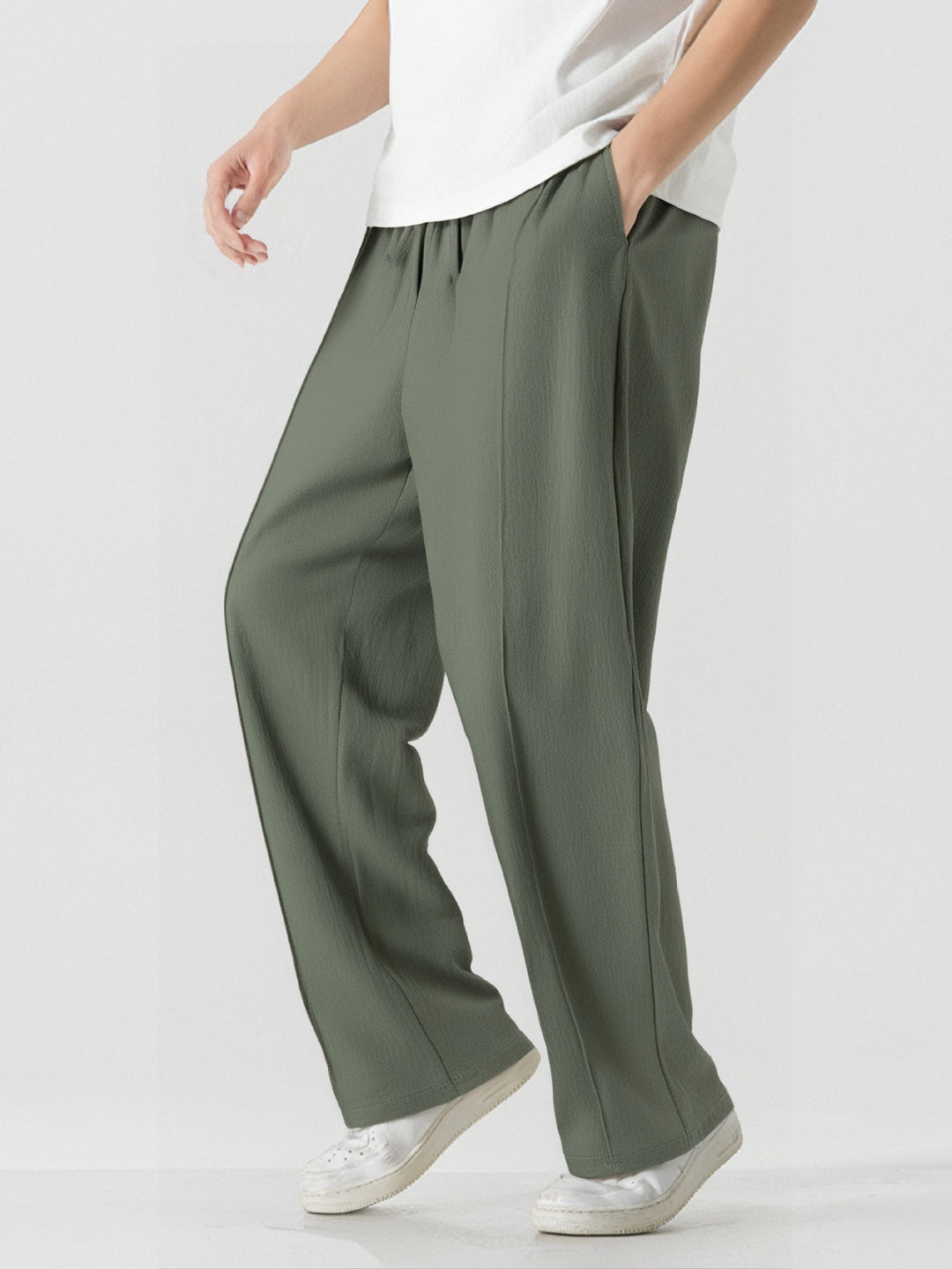 Herren Elegante, weite Freizeithose aus atmungsaktivem Gewebe Aliams