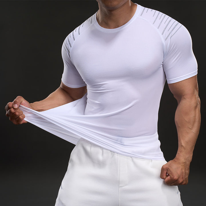 Herren Funktionales Fitness-T-Shirt mit innovativen Belüftungszonen Aliams