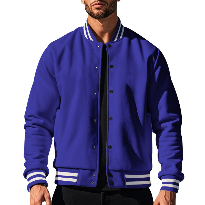 Herren sportliche Collegejacke mit Kontrastdetails Aliams
