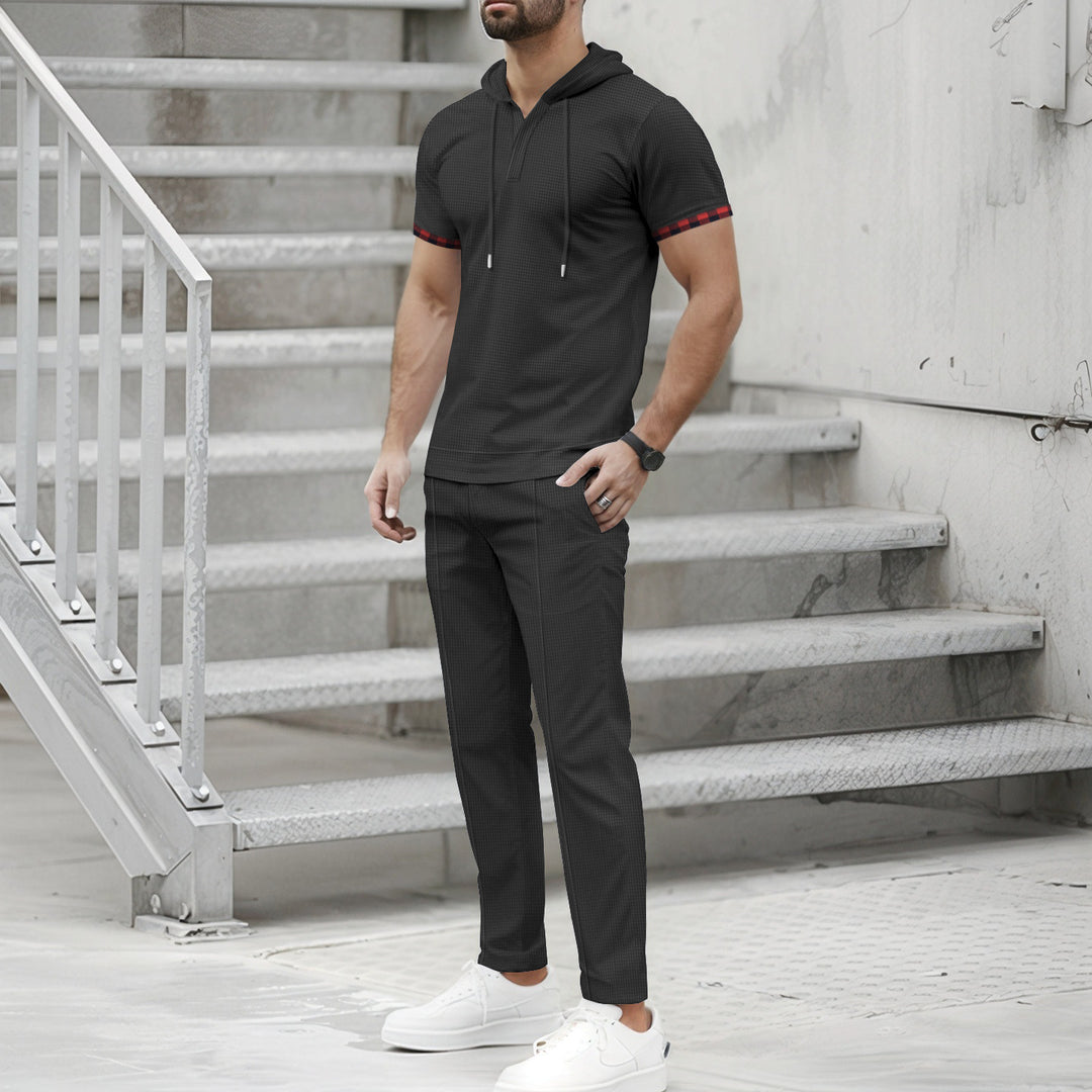 Herren Sportliches Kapuzenset mit funktionalen Taschen und ergonomischem Schnitt Aliams