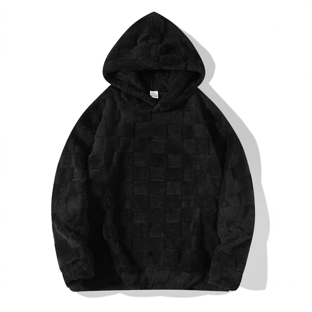 Herren Kapuzenpullover aus weichem Plüsch mit ausgefallenem Design Aliams