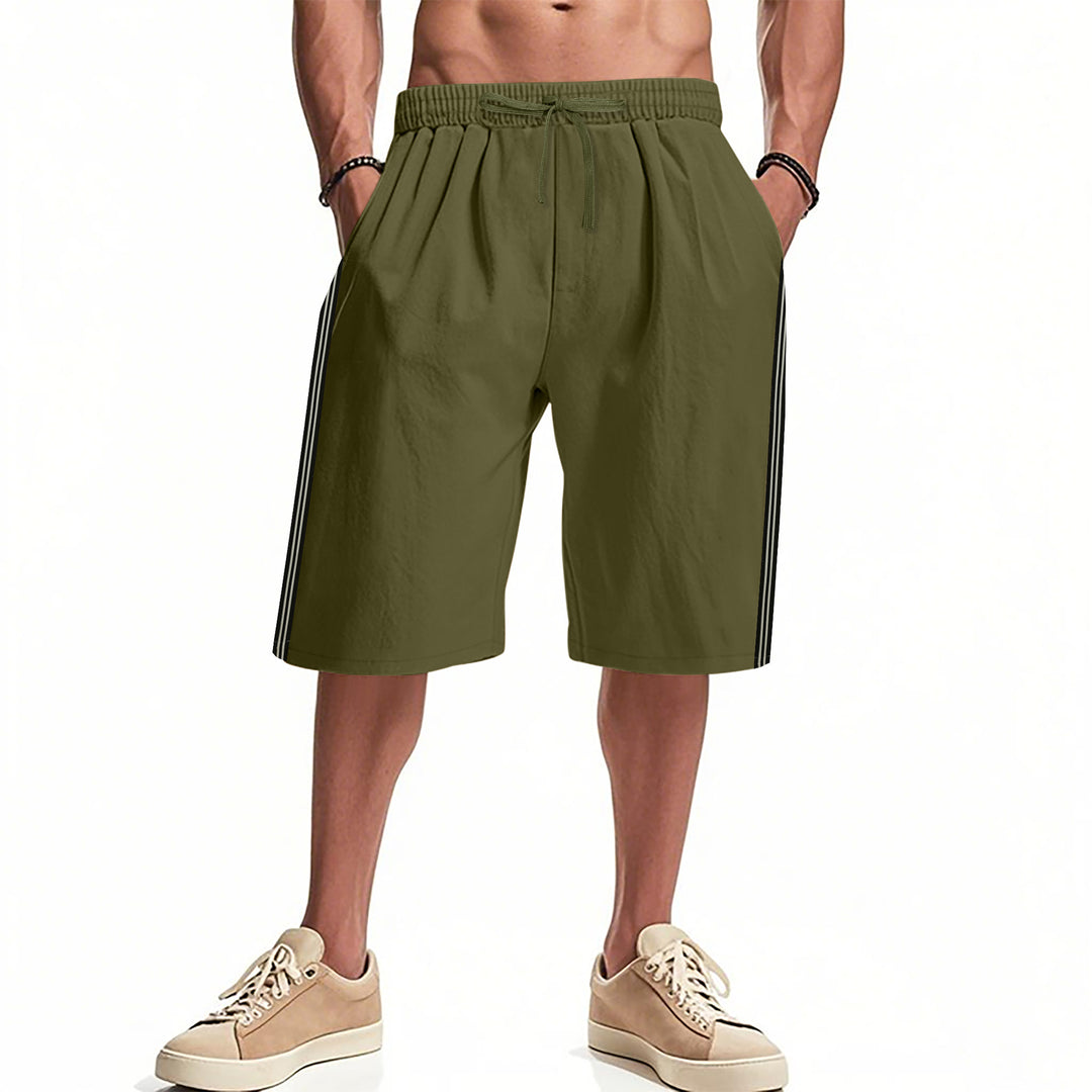 Herren Sportliche Freizeithosen mit elastischem Bund und funktionalen Seitentaschen Aliams