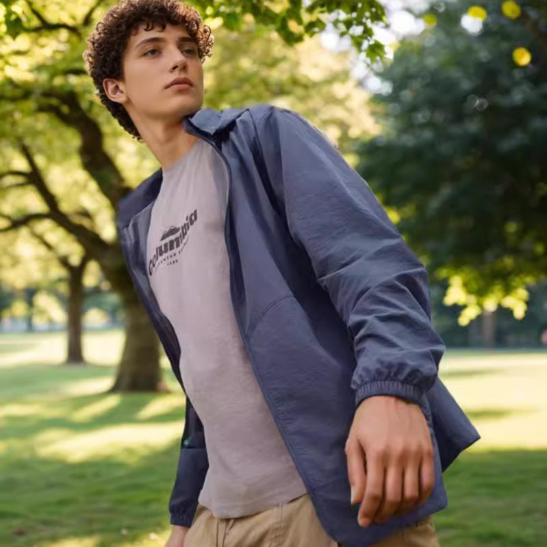 Herren funktionale Übergangsjacke mit verstellbarem Kragen Aliams