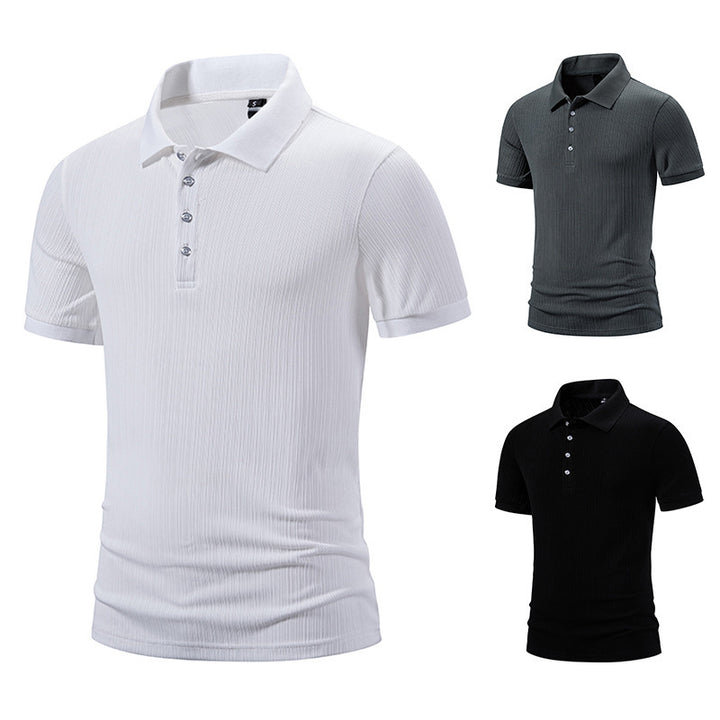 Herren hochwertiges Poloshirt mit moderner Struktur Aliams