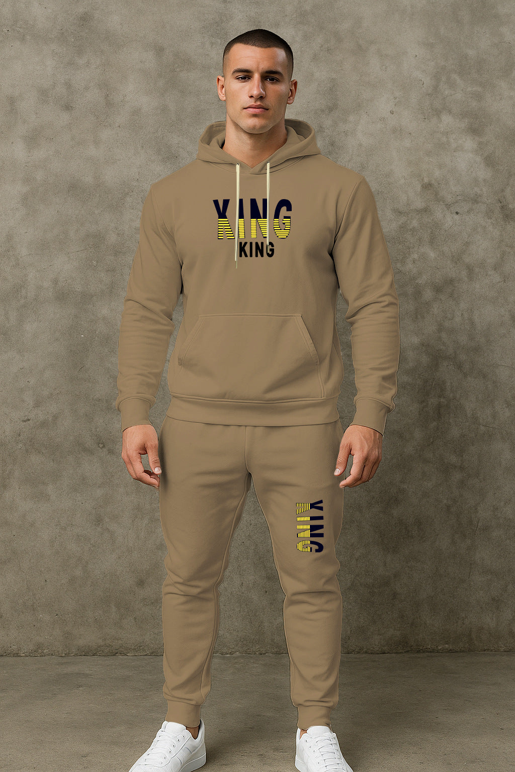 Herren sportives Hoodie- und Jogginghose-Set Aliams