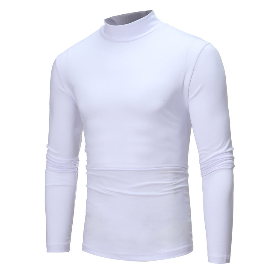 Herren elegantes Rollkragen-T-Shirt aus weichem Jersey Aliams
