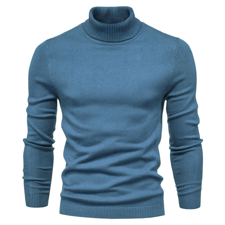Herren Eleganter Rollkragenpullover aus weicher Wolle Aliams