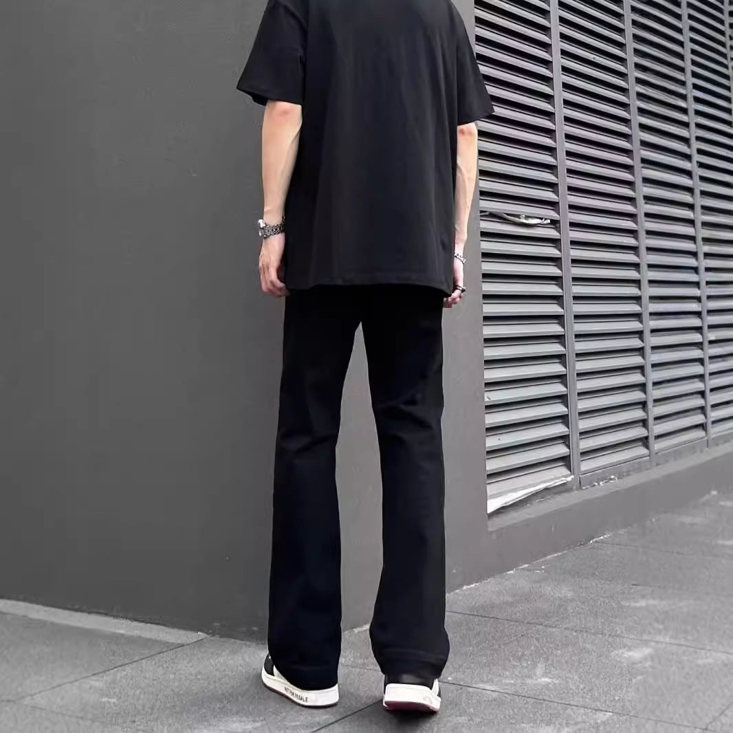 Herren bequemes T-Shirt mit lässigem Schnitt und einzigartigem Schriftzug Aliams