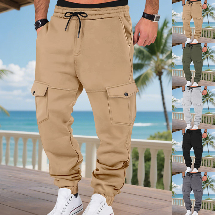 Herren Cargo-Sweatpants mit praktischen Seitentaschen und elastischem Bund Aliams
