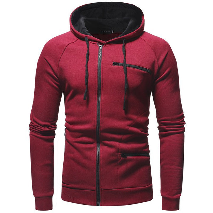 Herren Hoodie mit funktionalen Reißverschlusstaschen Aliams