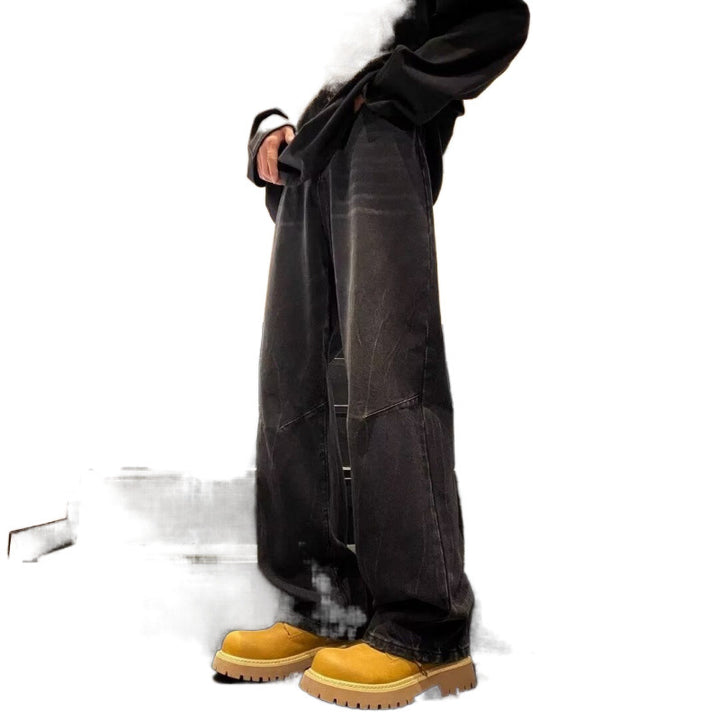 Herren Cargo-Jeans mit lässigem Schnitt und ausgefranstem Design Aliams