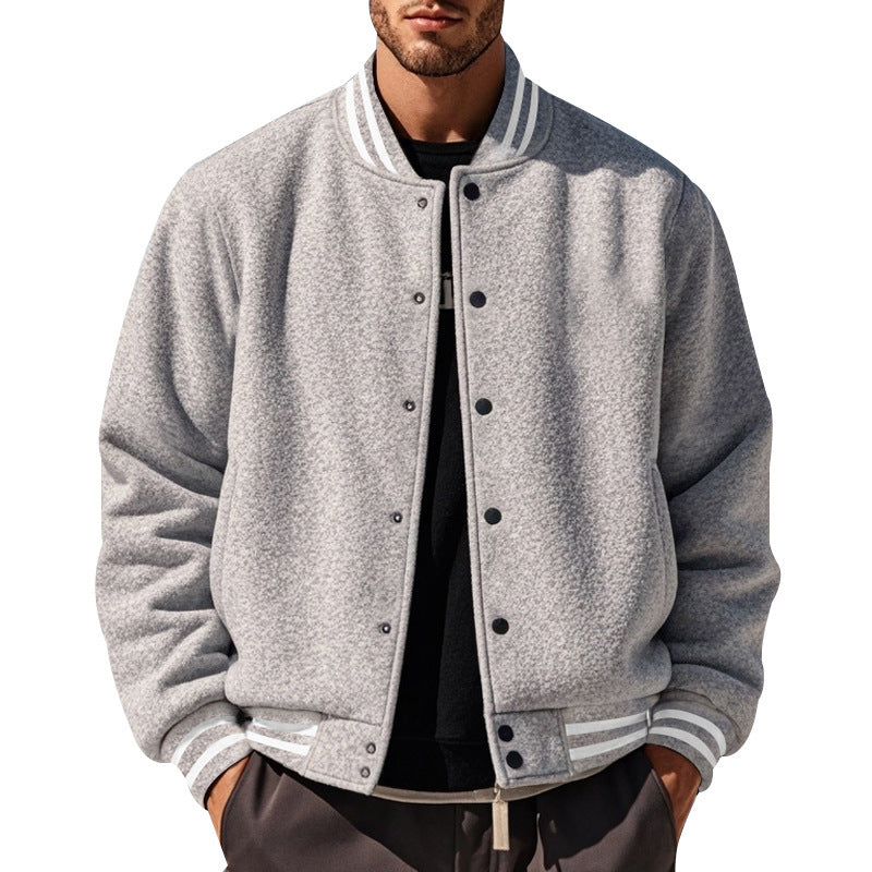 Herren sportliche Collegejacke mit Kontrastdetails Aliams