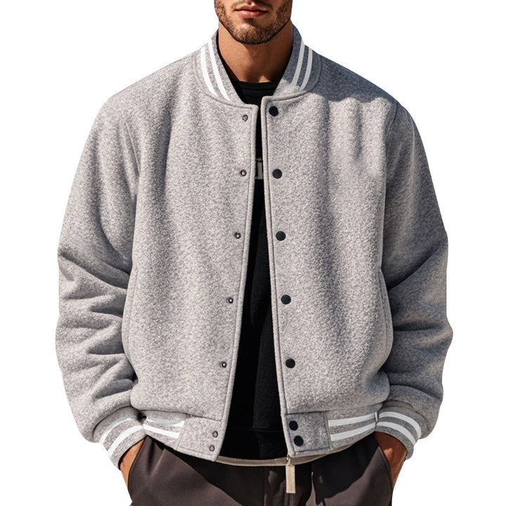 Herren sportliche Collegejacke mit Kontrastdetails Aliams