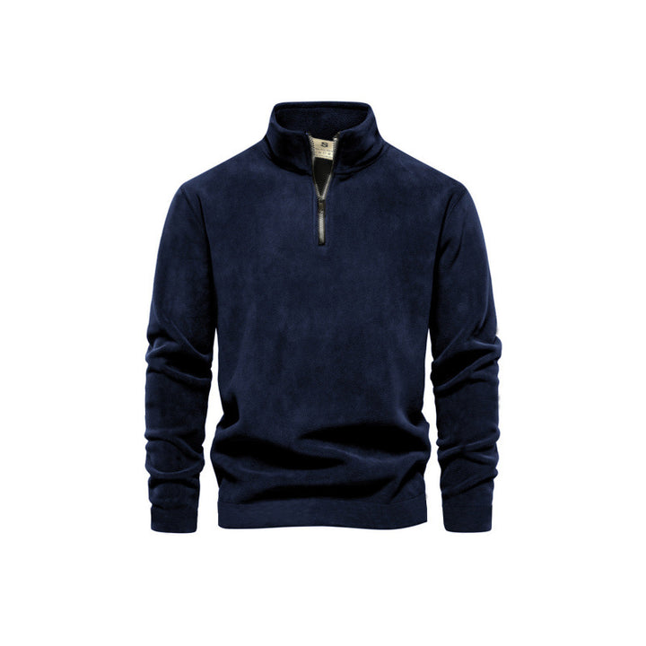 Herren Fleece-Pullover mit Stehkragen Aliams