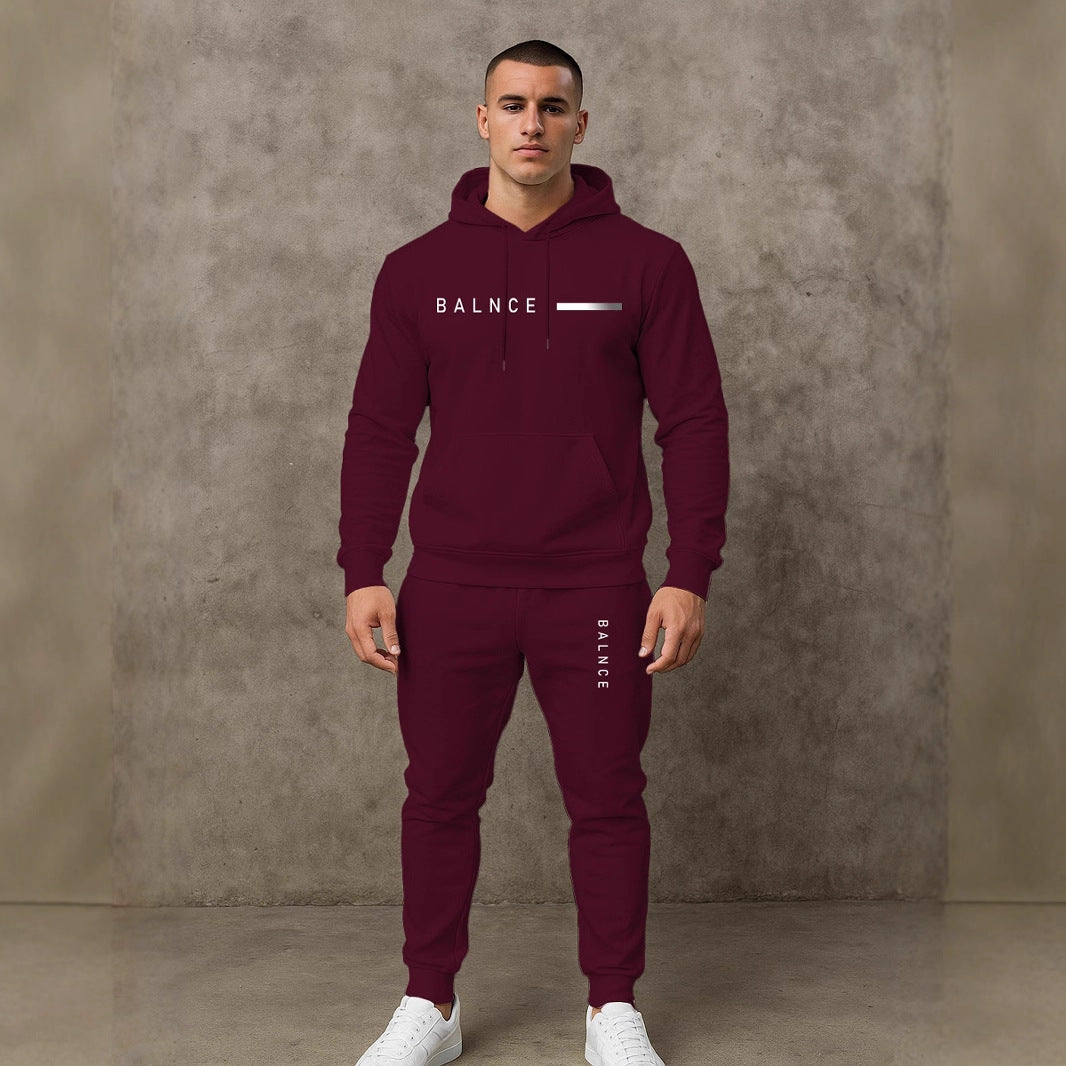 Herren Sportliches Jogginganzug-Set mit Kapuze und praktischen Taschen Aliams