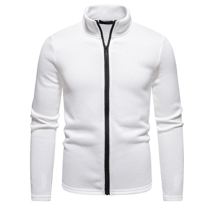 Herren Fleecejacke mit hohem Kragen und durchgehendem Reißverschluss Aliams