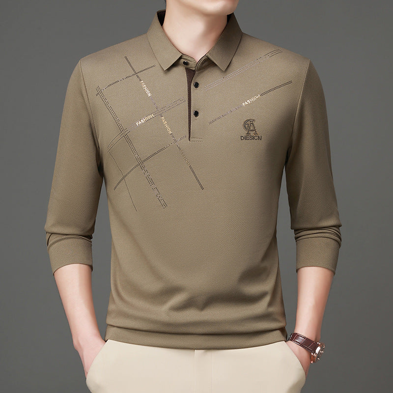 Herren Poloshirt mit stylischem Grafikdruck und hochwertigem Funktionsmaterial Aliams