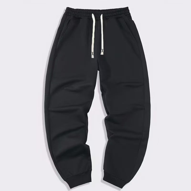 Herren elastische Jogginghose mit seitlichen Taschen Aliams