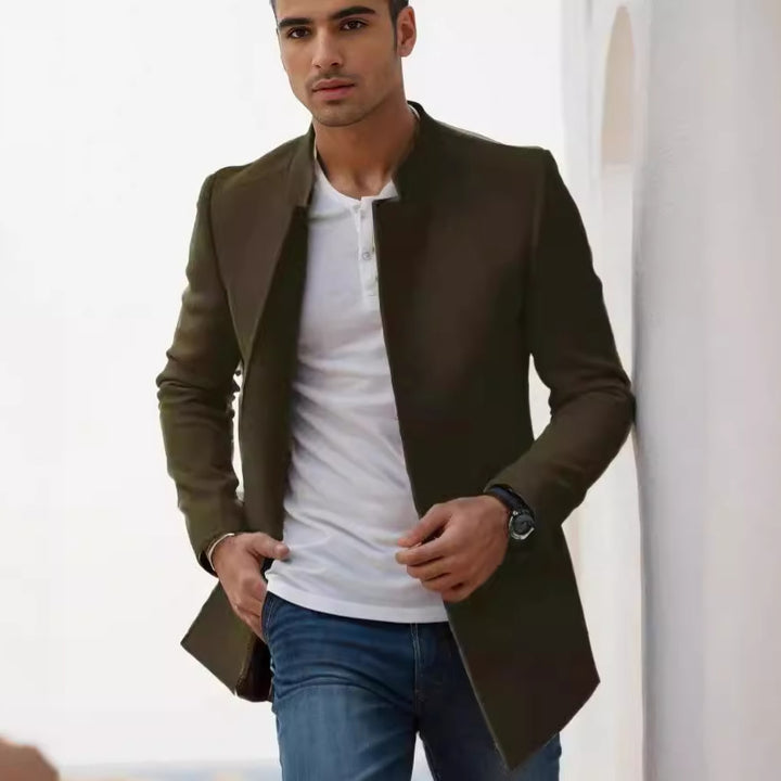 Herren eleganter Freizeitblazer mit modernem Schnitt und innovativen Details Aliams