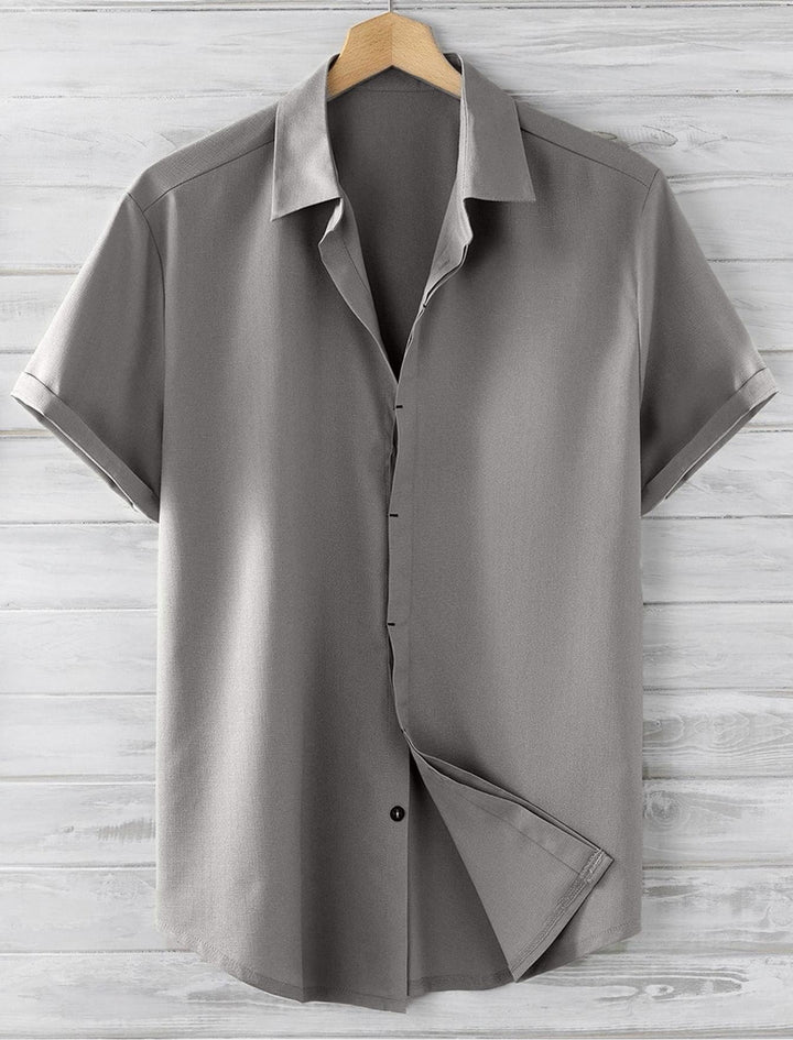 Herren Kurzarmhemd aus atmungsaktivem Material mit modernem Schnitt Aliams