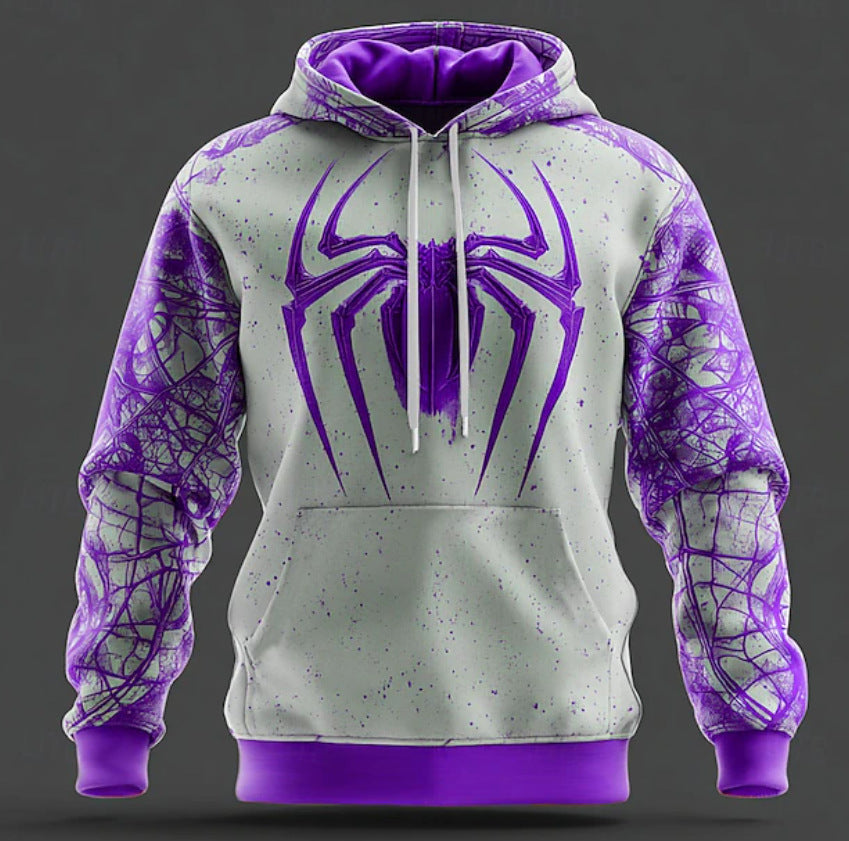 Herren Kapuzenpullover mit modernem Spider-Man-Design Aliams