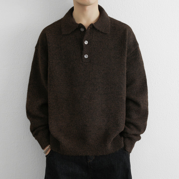 Herren Pullover mit modernem Kragen Aliams