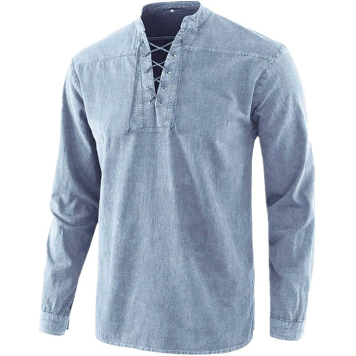 Herren Freizeithemd mit Spitzenverschluss Aliams