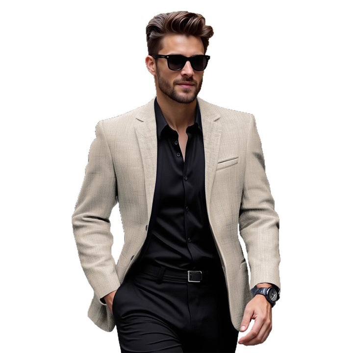 Herren eleganter Blazer aus leichtem Mischgewebe Aliams
