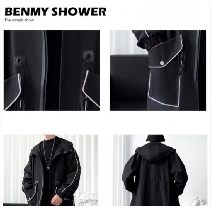 Unisex Funktionsjacke mit verstellbarem Kapuzenbund und praktischen Taschen Aliams