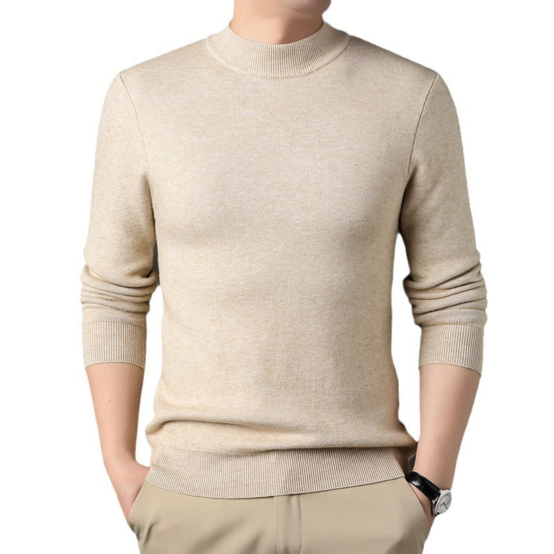 Herren Feiner Rollkragenpullover aus hochwertiger Baumwollmischung Aliams