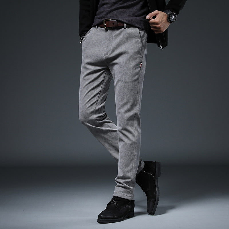 Herren elegante und schlanke Chinohose Aliams