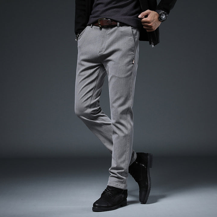 Herren elegante und schlanke Chinohose Aliams