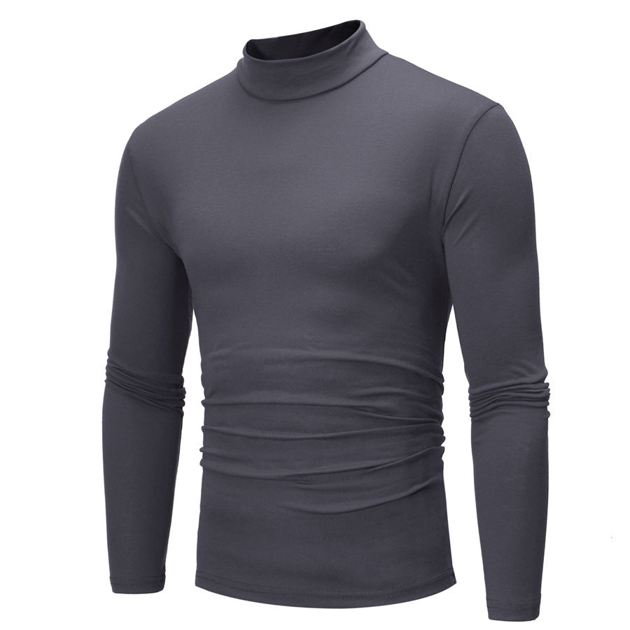 Herren elegantes Rollkragen-T-Shirt aus weichem Jersey Aliams