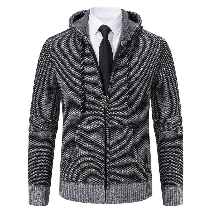 Herren stylische Kapuzenjacke mit weichem Innenfutter und eleganten Akzenten Aliams